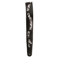 D'Addario Leather Guitar Strap,  Snake Skin Window