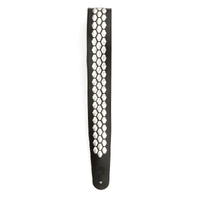D'Addario Hex Studded Leather Guitar Strap