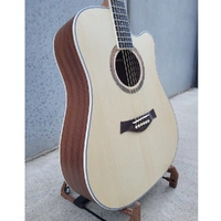 LA Guitars Spruce/ Mahogany Dreadnought Acoustic Guitar C/w Cutaway