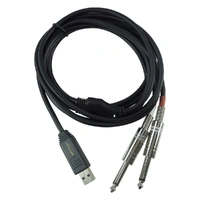 The Behringer Dual Mono 1/4ƒ?� Jack Connectors Stereo LINE Tp USB Interface Cable
