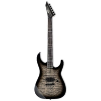 ESP LM1001NTQMCHB  LTD M-1001NT QM Electric Guitar - Charcoal Burst