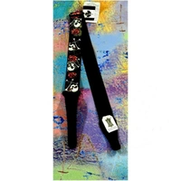 Levy's Strap SONIC ART Guitar Strap MPD2-060 Made in Canada Skull and Roses