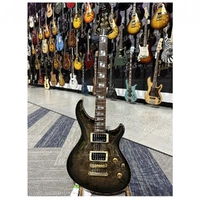 ESP Custom Shop Mystique CTM Electric Guitar Burled Maple Reptile Black Burst