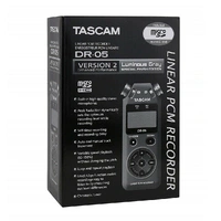 Tascam DR05 V2 Portable Handheld Electronic Digital Recorder PCM DR-05 Grey