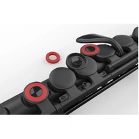 NUVOBAND FLUTE, OFFSET G & A KEYS, POLYMER PLASTIC, BLACK