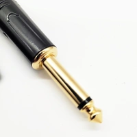 NVE Guitars Instrument Cable gold plated Plugs 20ft - 6m Straight to Angle - Black