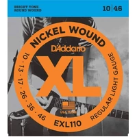 Electric Guitar Strings EXL110 X 3  D'Addario + Cable + Picks Set