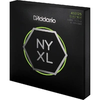 D'Addario NYXL45125 Nickel Wound Bass Guitar Strings, 5-String 45-125, Long Scale