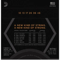 D'Addario NYXLS1046 Nickel Wound Electric Guitar Strings, Regular Light, Double Ball End, 10-46