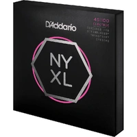 D'Addario NYXLS45100 Nickel Wound Bass Guitar Strings, Regular Light, 45-100, Double Ball End, Long Scale