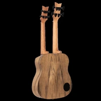 ORTEGA HYDRA Double Neck Tenor Ukulele, 4/8 Acoustic/Electric with Case