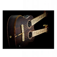 ORTEGA HYDRA Double Neck Tenor Ukulele, 4/8 Acoustic/Electric with Case