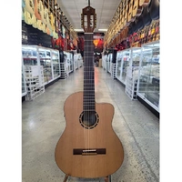 ORTEGA Classical Guitar Cutaway Acoustic / Electric Solid Top Satin finish