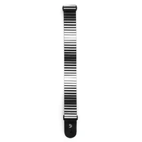 D'Addario Polyester Guitar Strap, Optical Art, White Stripes