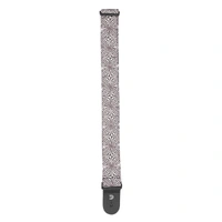 D'Addario Polyester Guitar Strap, Optical Art. White