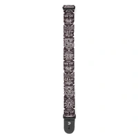 D'Addario Woven Guitar Strap, Tiki Totem Pole, Black & White