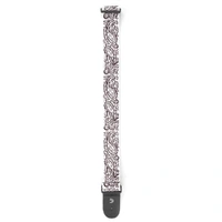 D'Addario Woven Guitar Strap, Paisley, White