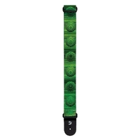 D'Addario Polyester Guitar Strap, Optical Art Green Orbs