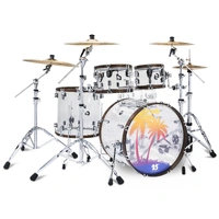 PDP 25th-Anniversary 5-piece Clear Acrylic Drum Kit Inc Snare and Hardware