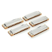 Hohner Case of Blues - 5-pk (G, A, C, D, E) Made in Germany with Case Blues Harp