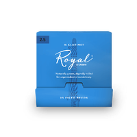 Royal by D'Addario Bb Clarinet Reeds, #2.5, 25-Count Single Reeds