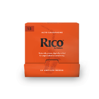 Rico by D'Addario Alto Saxophone Reeds, #1.5, 25-Count Single Reeds