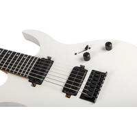 Spira Guitars S-407-MWH 7 String Electric Guitar - Satin White