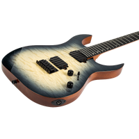 Spira S-500-QGY-E Electric Guitar - Trans Grey - Quilted Maple Top