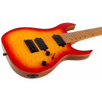 Spira S-507-QFB 7-String Electric Guitar - High Performance Rock Machine - Fireburst