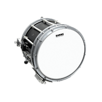 Evans Hybrid White Marching Snare Drum Head, 14 Inch