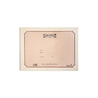 Archives Spiral-Bound Manuscript Book, 18 Stave, 64 pages, 12 x 16 inches