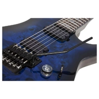 Schecter Omen Elite-6 FR Electric Guitar - See Thru Blue Burst