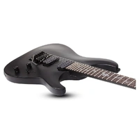 Schecter Damien-6 FR SBK Electric Guitar - Satin Black - Floyd Rose