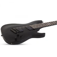 Schecter SCH2476 Damien 7 String Multiscale Electric Guitar Satin Black