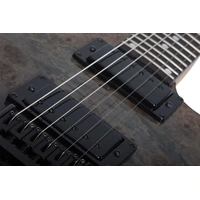 Schecter C-1 Electric Guitar Blake Fade Burst Burl Boss Katana 50W Amp + Cable