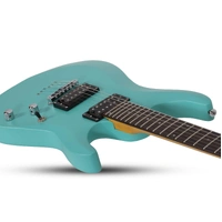 Schecter C-6 Deluxe Electric Guitar - Satin Aqua SCH428