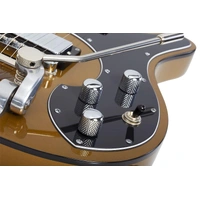 Schecter Stargazer 6 Vibrato Electric Guitar in Metallic Gold