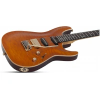 Schecter California Classic Series Electric Guitar w/ Case - Transparent Amber