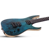 Schecter SCH878 Keith Merrow KM-7 MK-III Artist 7 String Signature Guitar - Lagoon Fade