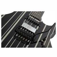 Schecter Synyster Gates Custom-S Electric Guitar Gloss Black with Silver Stripes