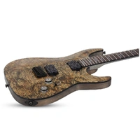 Schecter Omen Elite-6 Electric Guitar - Charcoal - Fact 2nd