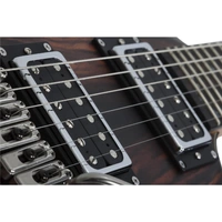 Schecter C-1 Exotic Ebony Electric Guitar, Ebony Fretboard, Natural Satin