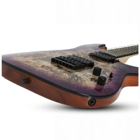 Schecter C-6 Pro Electric Guitar - Aurora Burst - BURL TOP, COIL SPLIT TAP