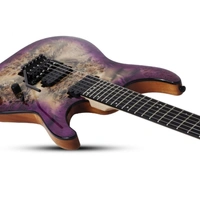 Schecter C-6 Pro  Electric Guitar in Aurora Burst Floyd Rose 