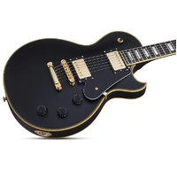 Schecter SHC-658 Solo-II Custom 6-String Electric Guitar - Aged Black Satin