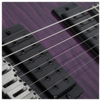Schecter PT Pro Ebony, Trans Purple Burst Electric Guitar