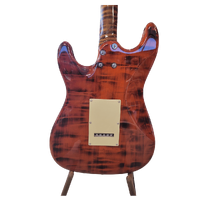 SQOE SEST980 Retro Grilled Electric Guitar with Gig bag - High Gloss
