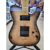 Sqoe SETL-600 Electric Guitar - Transparent natural wood color