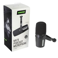Shure Motiv MV7X XLR Dynamic Podcasting Microphone (Black)