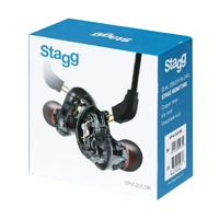 Stagg - High-Resolution Dual Driver In-Ear Monitors - Black